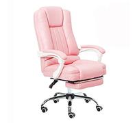 HFERTSCN Sedia da gioco da gioco da corsa ergonomica altezza regolabile comoda sedia da boss reclinabile per lo studio supporta 200 kg neri/beige/rosa perfetti per lunghe ore FANDIAO