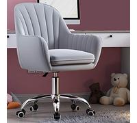 HFERTSCN Sedia da gioco ergonomica per ragazze - comoda sedia da scrivania per computer con altezza regolabile a metà schiena braccioli - sedia da ufficio elegante per la casa e lo studio FANDIAO