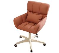 HFERTSCN Sedia da ufficio girevole a 360 ° con ruote moderna sedia di attività di altezza regolabile a metà schiena e design ergonomico di sedile di vanità per uso domestico e ufficio FANDIAO