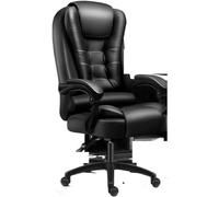 HFERTSCN Sedia da ufficio in pelle posteriore alta con design rotabile e cuscino in lattice per il massimo comfort ideale per i giochi di caffè e l'uso manageriale FANDIAO