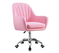 HFERTSCN Sedia da ufficio rosa ergonomico U2013 Accento regolabile Sedia da scrivania sedia da task esecutivo per la casa e l'ufficio design elegante e comodo FANDIAO