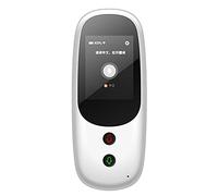 HFERTSCN Smart Language Translator Device, 41 Lingue traduzione a Due Vie istantanea, con Touchscreen da 2,4 Pollici, per l'apprendimento dei Viaggi, Rosso (Bianco) FANDIAO