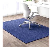 HFERTSCN Tappetino per Protezione del Pavimento in Legno Tappetino da Ufficio Tappetino graffiati e sottomissione Anti-Slip per sedie da banco Blu Tappeto Multiuso 150 x 180 cm Ideale per la casa e