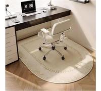HFERTSCN Tappetino per Sedia da Ufficio Non Slip per Pavimenti per Moquette e Legno Duro - Protezione Facile da Pulire per Gli odori per L'Ufficio - Design della Luna Grigia 47.2x35,4 Pollici FANDIAO