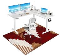 HFERTSCN Tappetino per Sedia da Ufficio per Moquette Sedia da Gioco protettore Pavimento Tappetino per Sedia per Sedia a Bassa/Media tappeti Facili Glide 120x160 cm Tappetino da scrivania FANDIAO