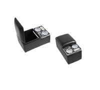 HFEWCVK Adatto for vano portaoggetti for più auto Caricatore USB Bracciolo centrale posteriore Console centrale posteriore for auto in pelle PU(Black vertical)