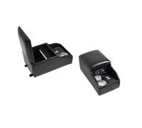 HFEWCVK Adatto for vano portaoggetti for più auto Caricatore USB Bracciolo centrale posteriore Console centrale posteriore for auto in pelle PU(Black flat)