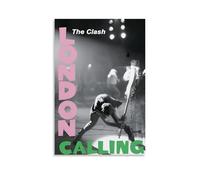 HFFKOS The Clash London CallingMusic - Album decorativo su tela decorativa per pittura a olio, 30 x 45 cm, senza cornice, stile 10