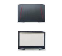 HFFOZMD Cornice Posteriore LCD Anteriore Custodia Superiore Poggiapolsi Copertura Inferiore per Acer per VX5-591G VX5-58AX VX15 VX5-591 N16C7 Shell(Black)