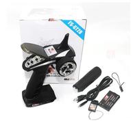 HFFOZMD per Flysky FS-GT2B GT2B 2.4G 3CH Trasmettitore/con Ricevitore, Batteria TX, USB per FS-GT2 GT2(TX And RX)