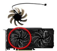 HFFOZMD per GAINWARD per GeForce RTX2060 2060S 2070 GTX1660 1660ti 1660S Ghost/Storm Ventola di Ricambio GA91S2U(Left Fan)