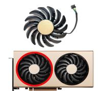 HFFOZMD per MSI per Radeon RX5700 5700XT 8GB per Ventola di Ricambio per Scheda Grafica Evoke OC PLD09210S12HH(Left Fan)
