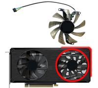HFFOZMD per PNY per GeForce RTX3060 3060ti XLR8 Revel Epic-X Ventola di Ricambio per Scheda Grafica a Doppia Ventola(Right Fan)