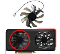 HFFOZMD per PNY per GeForce RTX3060 3060ti XLR8 Revel Epic-X Ventola di Ricambio per Scheda Grafica a Doppia Ventola(Left Fan)