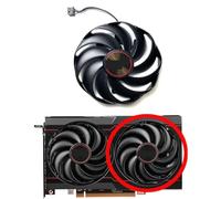 HFFOZMD per Sapphire per Radeon RX6600 6600XT 6650XT Pulse Ventola di Ricambio per Scheda Grafica(Right Fan)