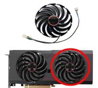 HFFOZMD per Sapphire per Radeon RX6700 6700XT Pulse Ventola di Ricambio FD10015M12D(Right Fan)