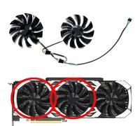 HFFOZMD per ZOTAC per GeForce per RTX2060 2060S 2070 2070S 2080 2080ti Super 8GB per Scheda Grafica Extreme Plus OC Ventola di Ricambio GA92S2U(Middle Left Fan)