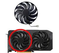 HFFOZMD PLD10010S12HH per ASUS per RX5500XT Dual Evo RX 5500XT GPU Ventola di Ricambio per Scheda Grafica(Left Fan)