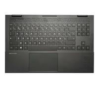 HFFOZMD Tastiera retroilluminata RGB Francese/Italiana/statunitense/Russa per HP OMEN 15-EN 15-EK TPN-Q238 Q236 M00667-001 con Copertura Superiore per poggiapolsi(RGB French)