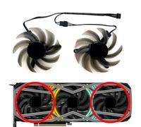 HFFOZMD TH8015S2H-PCC01 per PNY per GeForce per RTX3070 3070ti 3080 3080ti 3090 XLR8 Revel Epic-X RGB Ventola di Ricambio per Scheda Grafica(Left Right Fan)