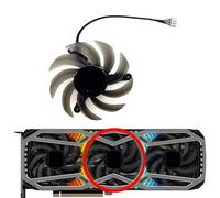 HFFOZMD TH8015S2H-PCC01 per PNY per GeForce per RTX3070 3070ti 3080 3080ti 3090 XLR8 Revel Epic-X RGB Ventola di Ricambio per Scheda Grafica(Middle Fan)