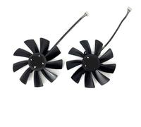 HFFOZMD Ventola di Raffreddamento 100MM 4PIN GAA8S2U 0.46A 12V RX590 GPU Fan per DATALAND RX 580 590 GME 8G Ventola della Scheda Grafica(Black 2-Fan)