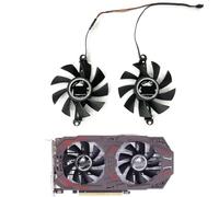 HFFOZMD Ventola di Raffreddamento P106-100 da 75 mm per Scheda Grafica Video GTX 960 950 1060 1050Ti GTX960 GTX950 GTX1060 iGame Gaming(Black 2-Fan Square)