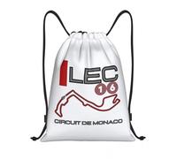 HFGAASSH Borsa con Coulisse Personalizzata Charles Leclerc 16 per Zaini da Yoga da Allenamento Uomo Donna Circuito De Monaco Sport Palestra Sackpack Regali Sportivi per Le Vacanze