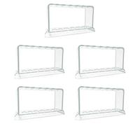 Hfgdnchva 5X Portaprovette nel Plastica Trasparente Supporto un 6 Fori Supporto per Provette da Laboratorio Scaffale per Materiale Scolastico Attrezzatura da Laboratorio 16,7X8X3 cm