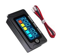 Hfgdnchva Voltmetro Digitale per Batterie 8-100V con SOC LCD e Allerta OLED | Allerta OLED integrata con SOC grafico; segnala lo stato batteria in tempo reale, letture 8-100V affidabili per LiFePO4.