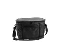 HFGDRH Borse Termiche per Pizza Asporto, Pranzo Portatile Cooler Bag Pieghevole Isolamento Picnic Ice Pack Food Thermal Isolated Sacchetto Di Consegna Alimentare 70L(27x17x24cm black)