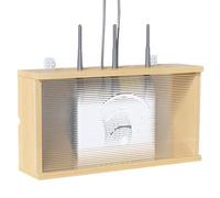 HFGHGDF Porta Modem da Parete, Scatola Router WiFi da Muro, Scatola Nascondi Cavi, per Nascondere Il Router e Mettere in Ordine i Suoi Cavi, per Soggiorno, TV, ripiano per la casa(Legno)