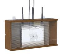 HFGHGDF Porta Modem da Parete, Scatola Router WiFi da Muro, Scatola Nascondi Cavi, per Nascondere Il Router e Mettere in Ordine i Suoi Cavi, per Soggiorno, TV, ripiano per la casa(Brown)