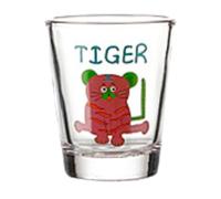 HFHungkeong 1,7 oz Shot Glasses, Cartoon Zodiac Glass Household Creative Wine Cup Interesting And Special Gifts for Friends And Family(Tiger)