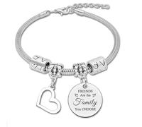 HFHungkeong Braccialetto ispiratore da donna inciso Sei più audace di quanto credi, braccialetto elastico con perle, regalo motivazionale per la migliore amica e la mamma, Senza Gemstone