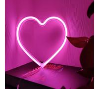 HFHungkeong LED Neon Segno del Cuore,Love Hearts Luce al neon per dormitorio per camera da letto per ragazze rosa,Lampada Heart per Matrimonio San Valentino Festa della Mamma