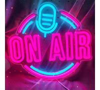 HFHungkeong On Air - Lampada da parete a LED in acrilico, dimmerabile, con catena da appendere di 55 cm, segnale di avvertimento per studio di registrazione, per emittenti, uffici, negozi, ristoranti