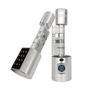 HFIGNIAHQ Adjustable Replacement TTLock APP Fingerprint FRID Card Password Cylinder Electronic Smart Door Lock Digital(Long Size Silver)