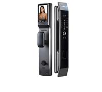 HFIGNIAHQ Tuya Smart 3D Face Door Lock Security Camera Monitor Intelligent Fingerprint Password Biometric Dual Battery(F14-30-S-D)
