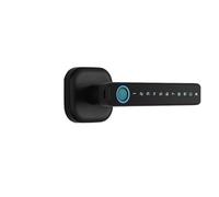 HFIGNIAHQ Tuya SmartLife APP Smart Fingerprint Password RFID Card Deadbolt Handle Lock Replace Ball Lock With Key For Indoor Used(Black Tuya)