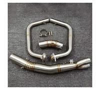 HFJFDQ 51mm Moto Marmitta di Scarico S&istema Completo Tubo Intestazione per K-AWASAKI per NINJA400 per Ninja 400 EX400 ABS Z400 2018 2019