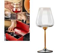 HFLWYWD Decanter per Vino Rotante Con Cristalli, Calici Creativi, Bicchiere di Cristallo per Vino Rosso o Bianco Con Tazza Rimovibile - Idea Regalo per Natale e Halloween