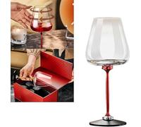 HFLWYWD Decanter per Vino Rotante Con Cristalli, Calici Creativi, Bicchiere di Cristallo per Vino Rosso o Bianco Con Tazza Rimovibile, Idea Regalo per Natale e Halloween