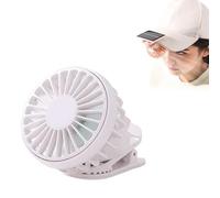 HFLWYWD Ventilatore ricaricabile a clip, adatto per la maggior parte dei cappelli, mini ventilatore a clip alimentato a energia solare, portatile, accessorio per pesca, caccia, campeggio