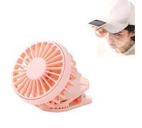 HFLWYWD Ventilatore ricaricabile a clip, adatto per la maggior parte dei cappelli, mini ventilatore a clip alimentato a energia solare, portatile, accessorio per pesca, caccia, campeggio