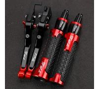 HFMXZHI Leve Frizione Leve Freno Frizione per Benelli TRK702 TRK702X TRK 702 X TRK 702X Tutti Gli Anni 2024 2023 2022 Manopole per Moto Regolabili(Red)