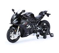 HFMXZHI Modello in scala di moto 1:12 Per BMW S1000RR Racing Modello Di Moto In Lega Pressofusa Collezione Giocattoli In Miniatura Decorazione Per La Casa(Black)