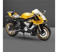 HFMXZHI Modello in scala di moto Colleziona Ornamenti Giocattolo Regalo 1:12 Per Yamaha YZF-R1 Modello Moto In Lega Pressofusa In Miniatura Da Collezione(Jaune)