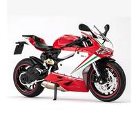 HFMXZHI Modello in scala di moto Modellino Di Moto In Lega 1/12 Per Ducati 1199 Panigale, In Metallo Pressofuso, Con Suono E Luce, Regalo Giocattolo(Red)