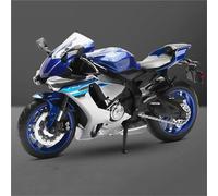HFMXZHI Modello in scala di moto Modellino Di Moto In Lega Pressofusa 1/12 Per Yamaha YZF-R1 In Miniatura, Regalo Da Collezione Colleziona Ornamenti, Giocattolo(Blue)
